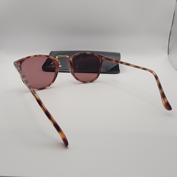 Bausch & Lomb Tortoiseshell Sunglasses Frames Only Womens W1549 w Case‎ - Picture 4 of 14
